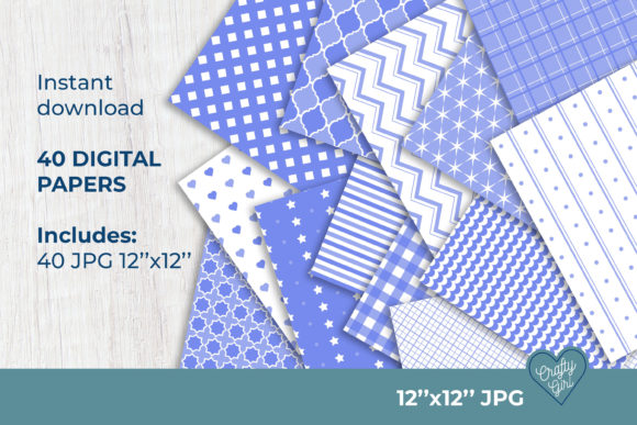 40 Lilac Geometric Digital Papers
