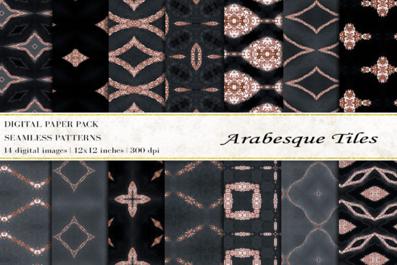 Arabesque Tiles Digital Papers: A Versatile Design Resource for Creative Projects