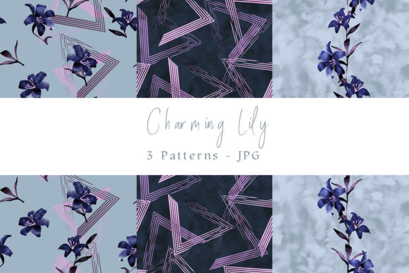 Blue Charming Lily: A Versatile Design Resource for Creative Projects