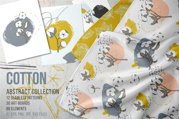 Cotton Abstract Collection: A Versatile Design Resource for Modern Creatives