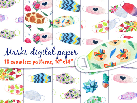 Face Mask Digital Paper Pack: A Strategic Design Resource for Modern Creatives
