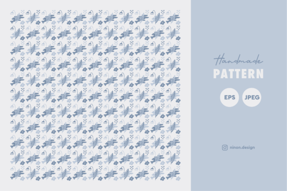 Floral Seamless Pattern in Blue: A Versatile Design Asset
