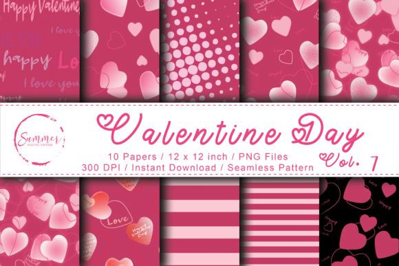 Hot Pink Hearts Seamless Pattern: A Trendy Digital Design for Creative Professionals