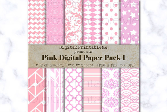 Light Pink Digital Paper Pattern Pastel: A Versatile Creative Resource