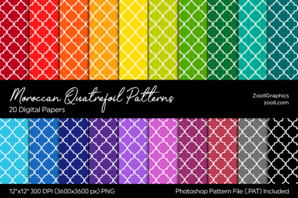 Moroccan Quatrefoil Digital Papers: A Versatile Design Resource