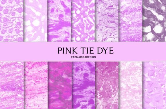 Pink Tie Dye Pattern, Pink Background