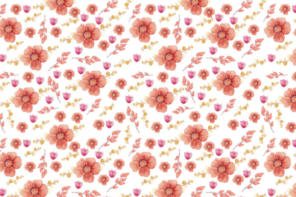 Seamless Floral Watercolor Pattern: A Versatile Design for Modern Creativity